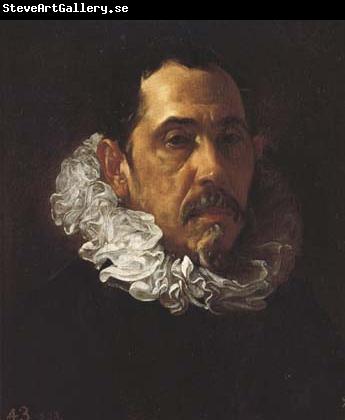 Diego Velazquez Portrait d'homme Portant barbiche (Francisco Pacheco) (df02)